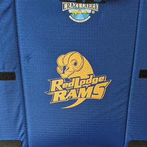 Custom Crazy Creek chair print for the RedLodge Rams sports team merchandise