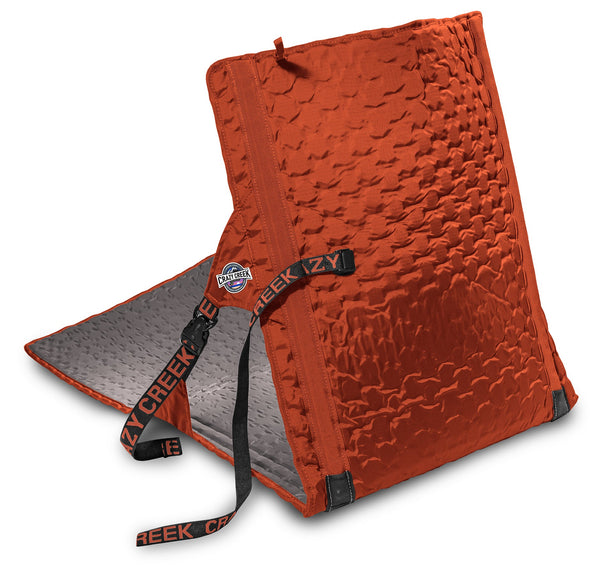 Hex 2.0 PowerLounger Rollable Camping Chair - Copper on white looking at back