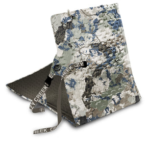 Hex 2.0 PowerLounger Rollable Camping Chair - Kings Camo blue on white looking at back