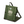 Green camping chair with 'Hidden Valley Camp' logo screen print on a white background