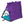 Back Purple and teal Crazy Creek Chair on White Background